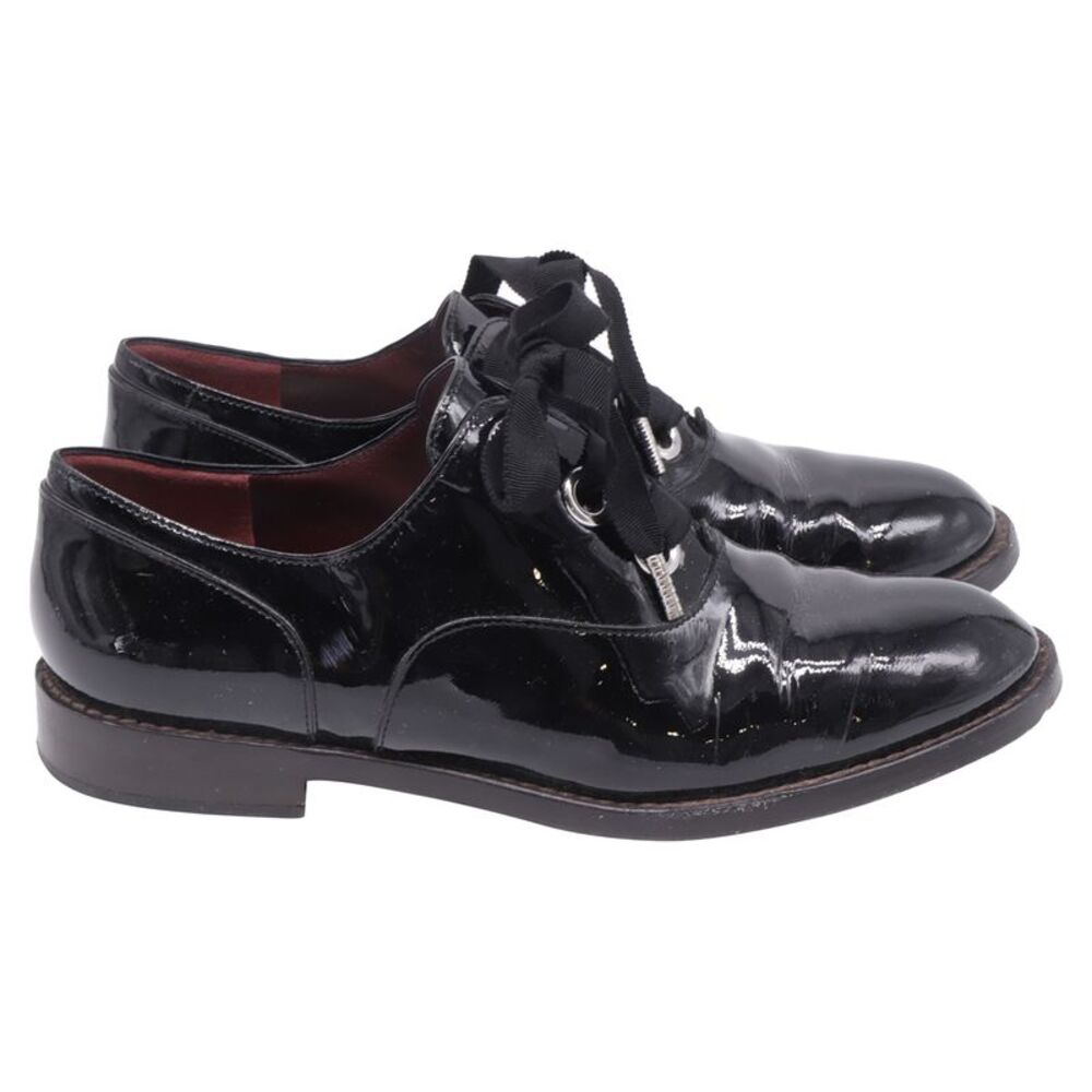Marc Jacobs Lace-Up Oxford Shoes in Black Patent Leather